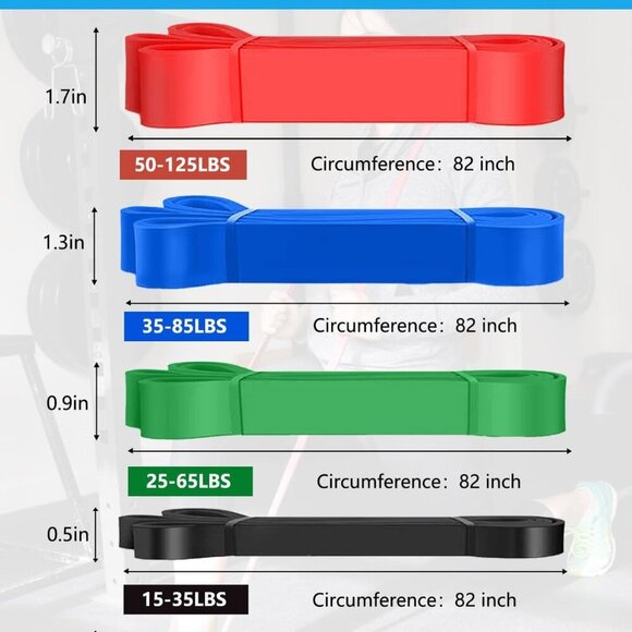 Pull Up Bands, Resistance Bands, Pull Up Assistance Bands Set for Men & Women, E - Picture 3 of 6